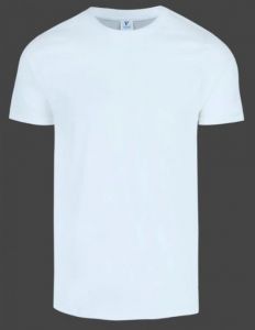  Playera Cuello Redondo Manga Corta para Caballero BLANCA